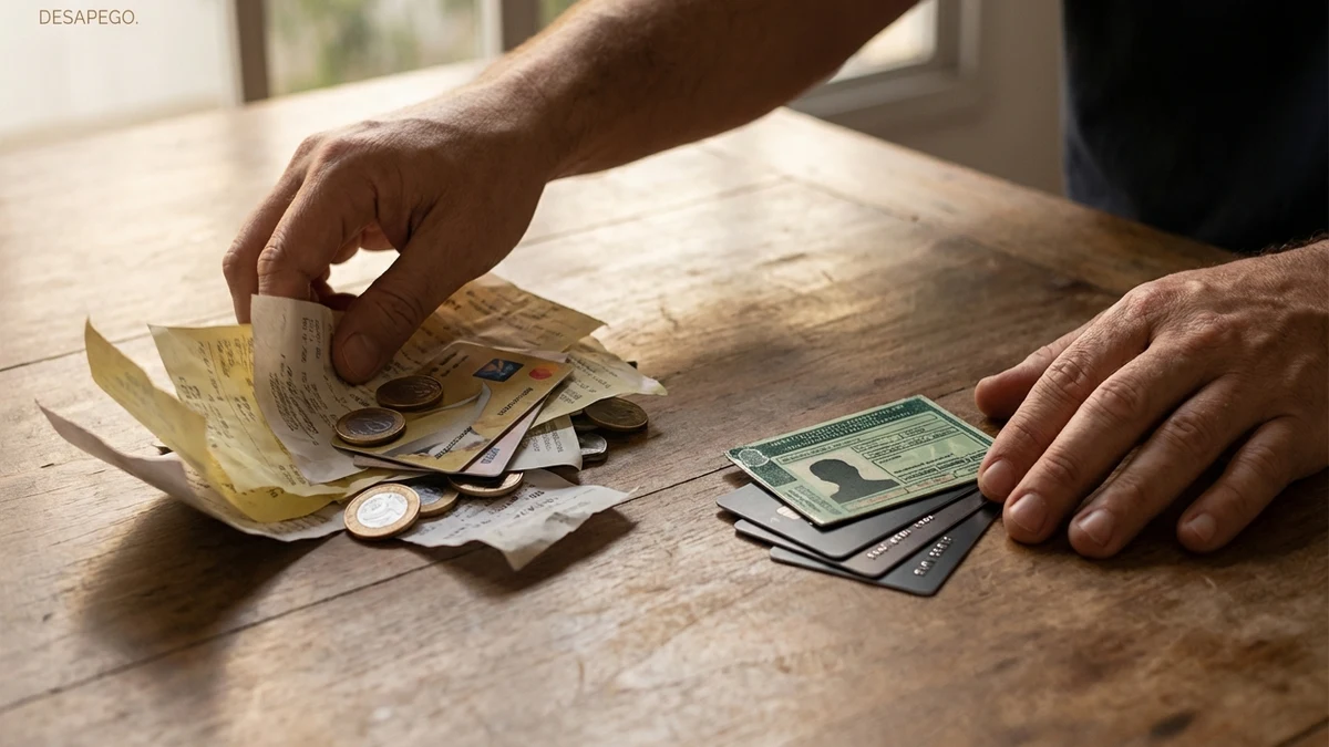 Comparação entre carteira cheia e carteira minimalista slim