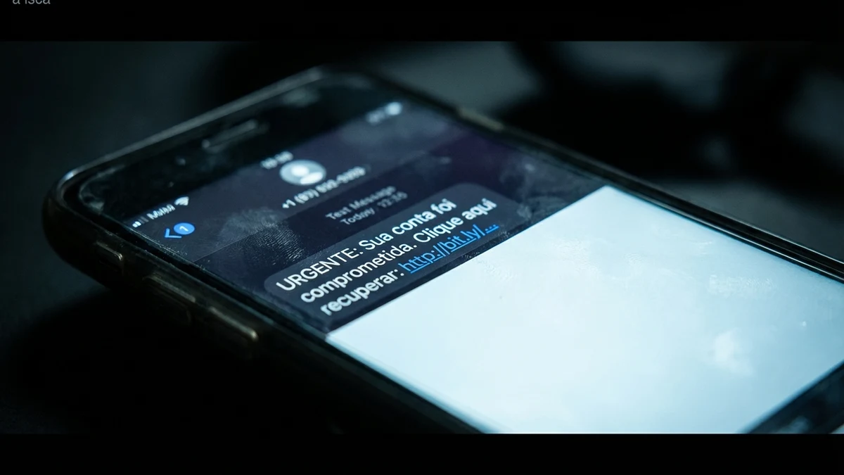 Analisando sms falso banco com atencao